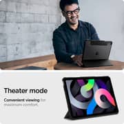 Spigen Ultra Hybrid Pro designed for iPad Air 5 case cover (2022) 10.9 inch 5th Generation and iPad Air 4th Generation case (2020) with Pencil Holder - Black