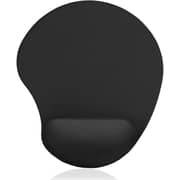 NETPOWER Black Mouse Pad with Gel Wrist Rest Support, Comfortable Gel Mouse Pad for Computer, Laptop, Home, Office & Travel