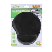 NETPOWER Black Mouse Pad with Gel Wrist Rest Support, Comfortable Gel Mouse Pad for Computer, Laptop, Home, Office & Travel