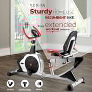 Sparnod Fitness SRB-35 / WNQ-3318WA Heavy Duty Magnetic Recumbent Exercise Bike (Free Installation Service)