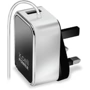 Xcell Wall Charger With Built In Lightning Cable 1.5m White
