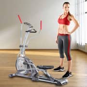 Sparnod Fitness SET-46/WNQ-7618B Elliptical Cross Trainer Machine for Home Gym - with 10kg Flywheel, 145kg User Weight, LCD Monitor, Heart Rate Sensor & 16 Level Magnetic Resistance