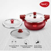Pigeon All in One Super Cooker 5L (Ceramic)- Red