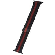 Apple Watch Series 6/SE/5/4/3/2/1 Milanese Replacement Band 42/44mm - Black/Red