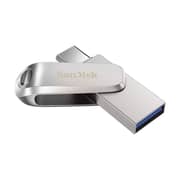 Sandisk Ultra Dual Drive Luxe USB Type-C Flash Drive 64GB Silver SDDDC4-064G-G46