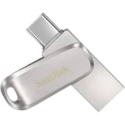 Sandisk Ultra Dual Drive Luxe USB Type-C Flash Drive 128GB Silver SDDDC4-128G-G46