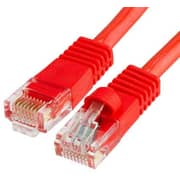 S-TEK RJ45 Cat6 Ethernet Patch Internet Cable red 1 MTR