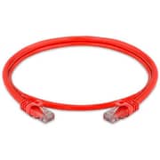 S-TEK RJ45 Cat6 Ethernet Patch Internet Cable red 1 MTR