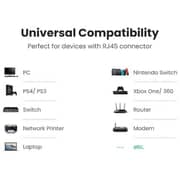 S-TEK RJ45 Cat6 Ethernet Patch Internet Cable red 1 MTR