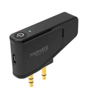 Promate Airplane Bluetooth 5.0 Adapter with AUX, No Latency Audio, USB-C Charging Port, ProTuner-BT