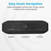 Promate Bluetooth Speaker with Mic, HD Sound, 3H Playtime, FM, AUX, USB/SD Card Slot, Capsule BK