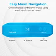 Promate Bluetooth Speaker with Mic, HD Sound, 3H Playtime, FM, AUX, USB/SD Card Slot, Capsule BLU
