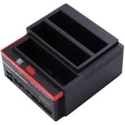 RDN 2.5/3.5 Inch SATA IDE Hard Disk Drive HDD Docking Station Clone USB HUB SD/MMC/MS cards, TF card, CF card, M2 Card Reader