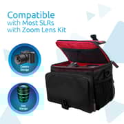 Promate Camera Bag and Camcorder case with Front storage, Padded Shoulder Strap, xPose-XL