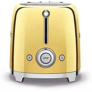 Smeg 50's Style Toaster Gold TSF01GOUK