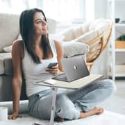 Newvante -Laptop Table With Cooling Pad , Cooling Laptop Desk