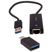 Ie Top AD-LAN-01/2158 Hub 2X1 USB 3.0 & Type-C3.1 OTG To Ethernet Lan