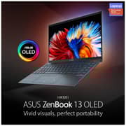 ASUS ZenBook 13 OLED (2020) Laptop - 11th Gen / Intel Core i5-1135G7 / 13.3inch FHD OLED / 8GB RAM / 512GB SSD / Shared Intel Iris X Graphics / Windows 10 Home / English & Arabic Keyboard / Grey / Middle East Version - [UX325EA-OLED005T]
