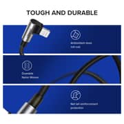 Ugreen Right Angel Lightning Cable 1m Black