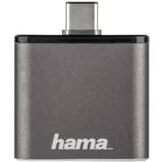 Hama USB Type C OTG SD Card Reader Grey 124186