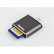 Hama USB Type C OTG SD Card Reader Grey 124186