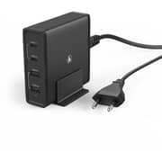 Hama 65 Watts 4 Port Charging Station Black