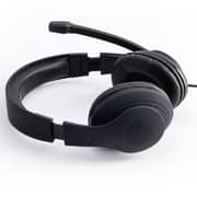 Hama 139924 HS-USB300 Stereo Wired On Ear Headset Black