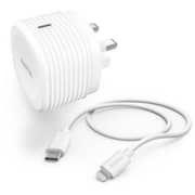 Hama Wall Charger 20W White With USB Type-C To Lightning Cable