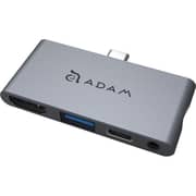 Adam Element AAPADHUBI4GY 4-in-1 USB Type C Hub Grey