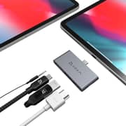 Adam Element AAPADHUBI4GY 4-in-1 USB Type C Hub Grey