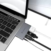Adam Element AAPADHUBI4GY 4-in-1 USB Type C Hub Grey