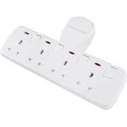 Kistenmacher EGK604B 4 Way Extension Socket White