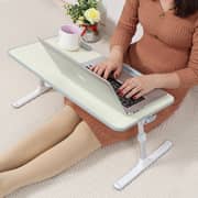 Ibama Portable Laptop Stand Table Height And Angle Adjustable Desk Folding Table For Writing In Bed, Sofa And Couch With Anti Slip Pad