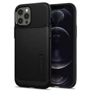 Spigen Slim Armor designed for iPhone 12 Pro MAX case cover - Black