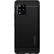 Spigen Rugged Armor designed for Samsung Galaxy A42 5G case cover - Matte Black