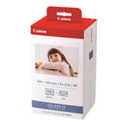 Canon KP-108 Color Ink Paper Set, Postcard Size 100 x 148 mm, 108 Sheets Selphy CP, 3115B00[(AA], White