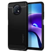 Spigen Rugged Armor designed for Xiaomi Redmi Note 9T case cover - Matte Black