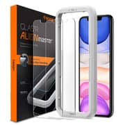 Spigen GLAStR Align Master [2 Pack] designed for iPhone XR/iPhone 11 Screen Protector Premium Tempered Glass - [Case Friendly]