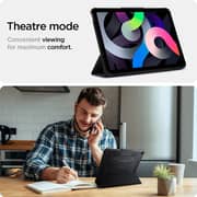 Spigen Rugged Armor PRO designed for iPad Air 5 case cover (2022) 10.9 inch 5th Generation and iPad Air 4th Generation case (2020) with Pencil Holder - Black