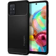 Spigen Rugged Armor designed for Samsung Galaxy A71 case/cover - Matte Black
