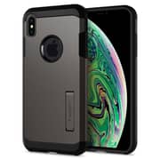 Spigen Tough Armor designed for iPhone XS MAX case cover - Gunmetal