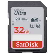 Sandisk Ultra UHS-I SDHC Memory Card 32GB Black SDSDUN4032GGN6IN