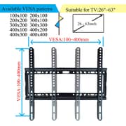 V-STAR TV Wall Mount Fit for Most 26-63 inch LED LCD Flat Screen TV Up to VESA 400x400mm and 100lbs Loading Capacity (Fit for 26-63