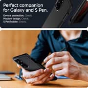 Spigen Liquid Air P designed for Samsung Galaxy S21 ULTRA case cover - Matte Black (S-Pen NOT included)