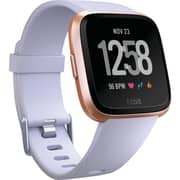 Fitbit Versa Smartwatch With 2 Classic Small & Large Bands - Periwinkle/Rose Gold