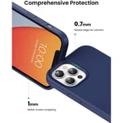 Ugreen Silky Silicone Protective Case Navy Blue For iPhone 12 Pro Max