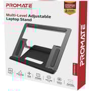 Promate Multi Level Adjustable Laptop Stand Grey