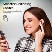 سماعات إير بادز لاسلكية من بروميت ترو مع علبة شحن، ميكروفون بصوت عالي الوضوح مع خاصية التحكم باللمس، أبيض كاريزما-2