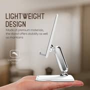 Promate Adustable Multi Angle Desk Stand White