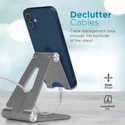 Promate Minimalist Folding Desk Stand Grey